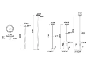 Beacon — technical drawing