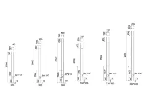 Corn Wall — technical drawing