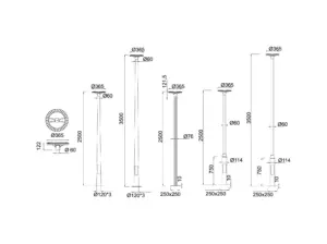 Kensington — technical drawing