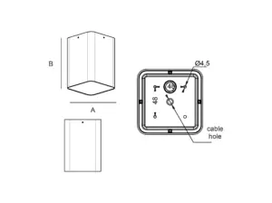 Pop Square — technical drawing