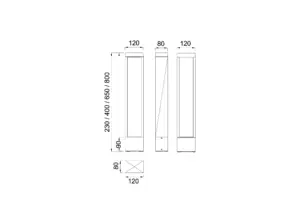 Clovelly — technical drawing