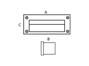 Wall Recessed — technical drawing