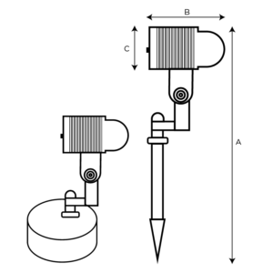 Walker — technical drawing